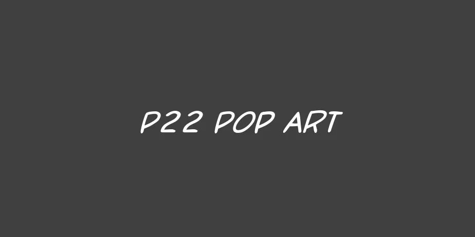 Fonte P22 Pop Art