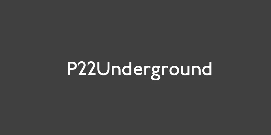 Fonte P22Underground