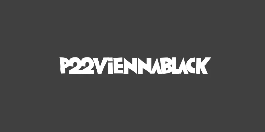 Fonte P22ViennaBlack