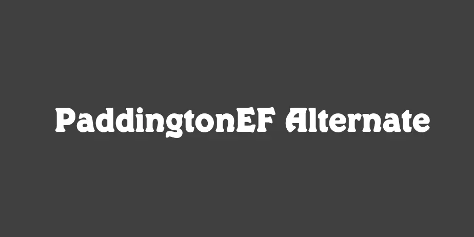 Fonte PaddingtonEF Alternate