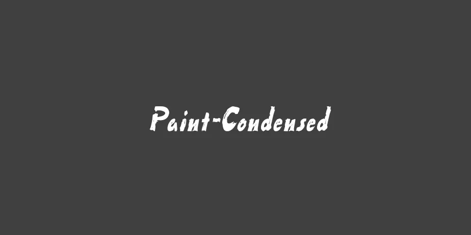 Fonte Paint-Condensed