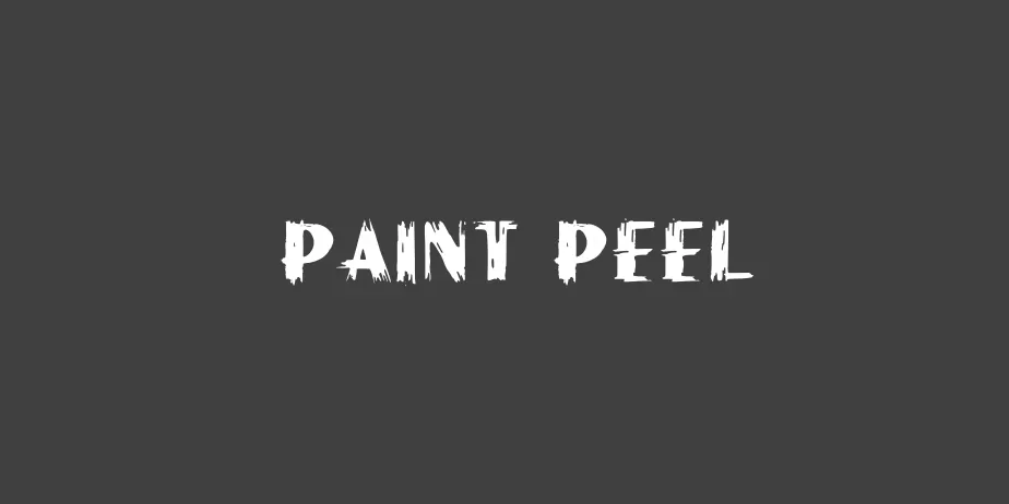 Fonte Paint Peel