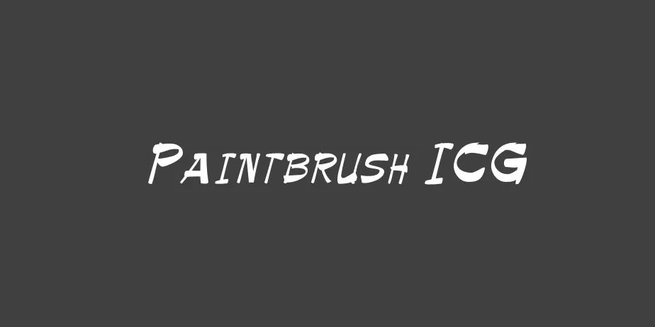 Fonte Paintbrush ICG