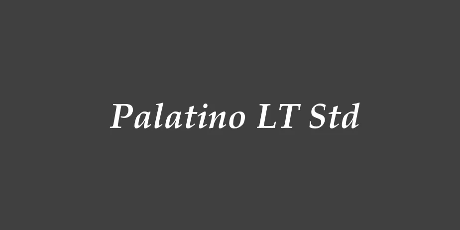 Fonte Palatino LT Std