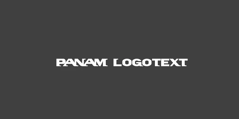 Fonte PanAm LogoText