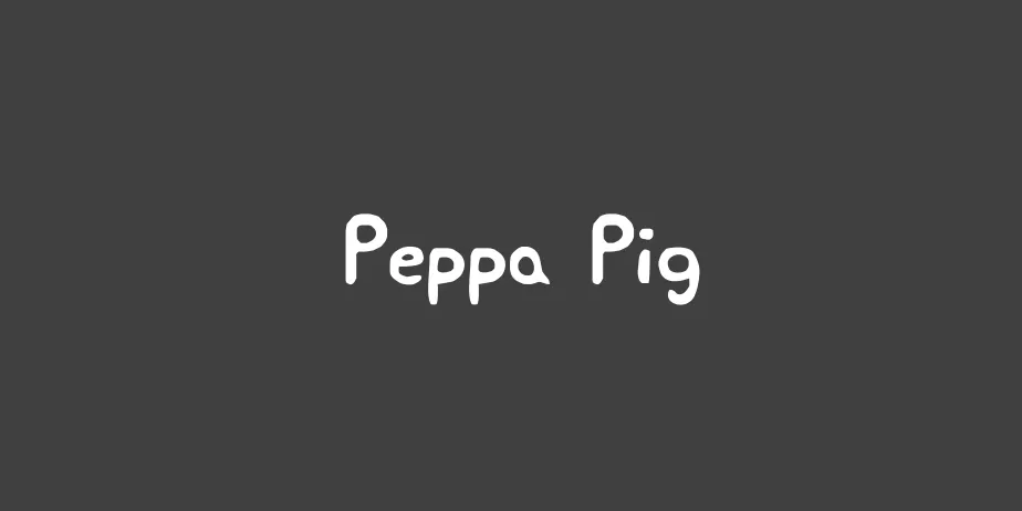 Fonte Peppa Pig