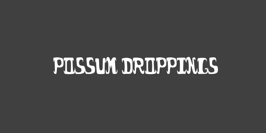 Fonte possum droppings
