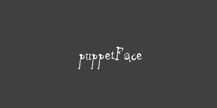 Fonte puppetFace