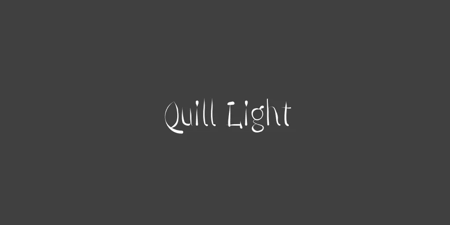 Fonte Quill Light