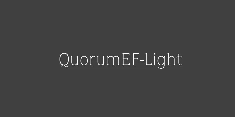 Fonte QuorumEF-Light
