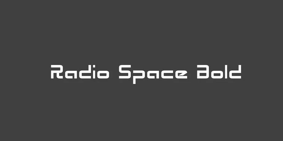 Fonte Radio Space Bold