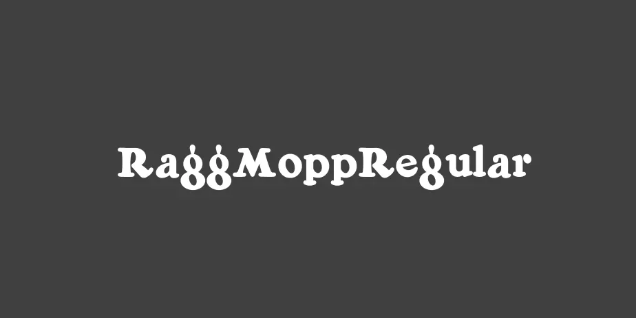 Fonte RaggMoppRegular