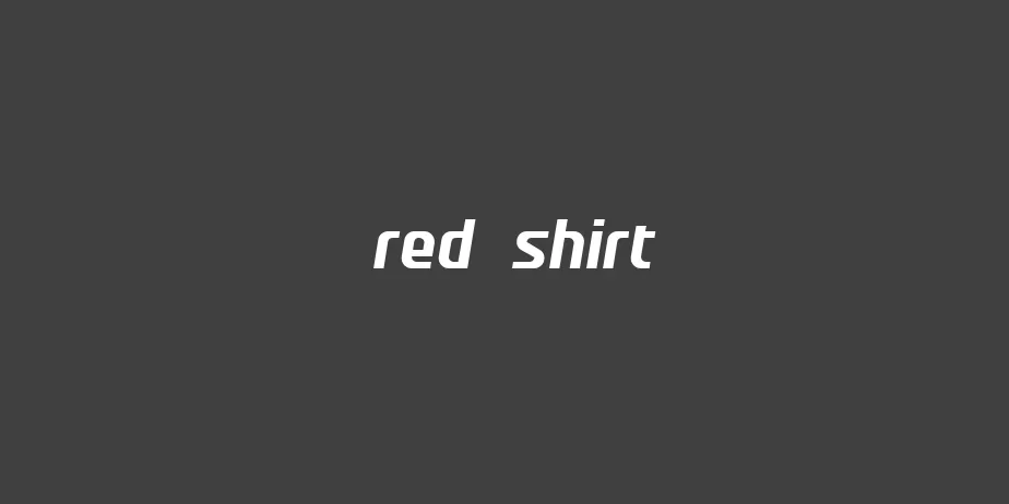 Fonte red shirt