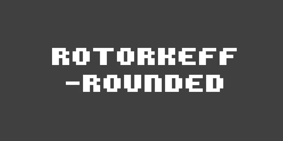 Fonte ROTORkeff -Rounded