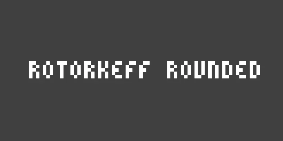 Fonte ROTORkeff Rounded