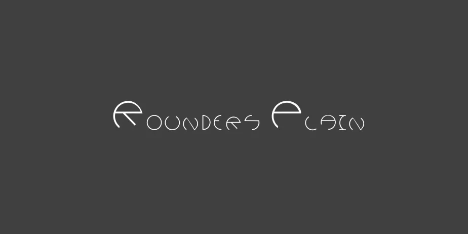 Fonte Rounders Plain