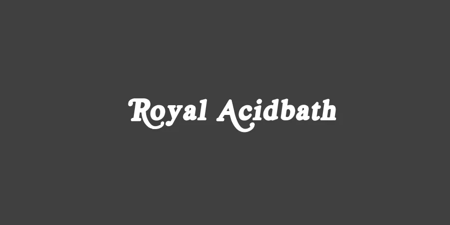 Fonte Royal Acidbath