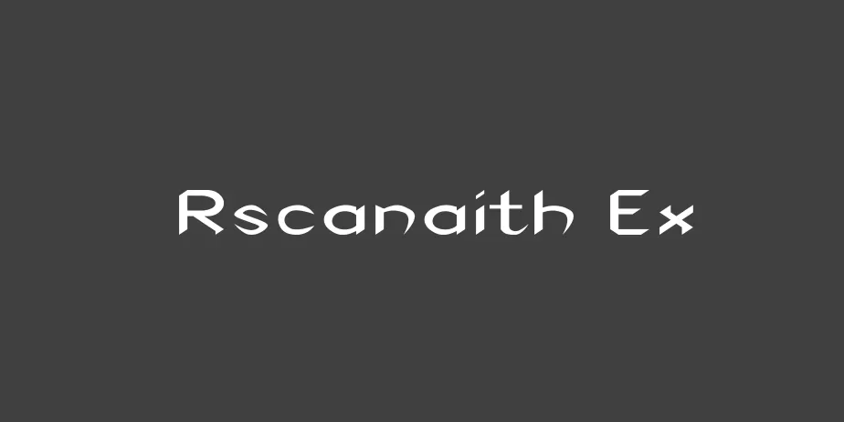 Fonte Rscanaith Ex