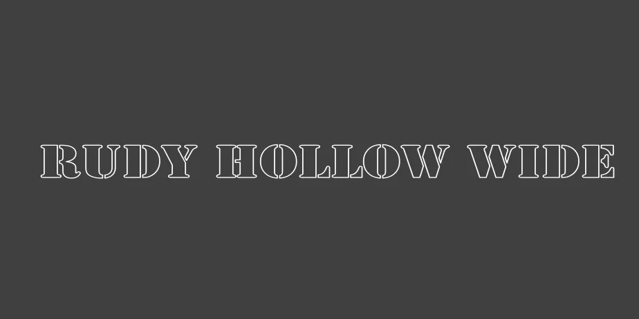 Fonte Rudy Hollow Wide