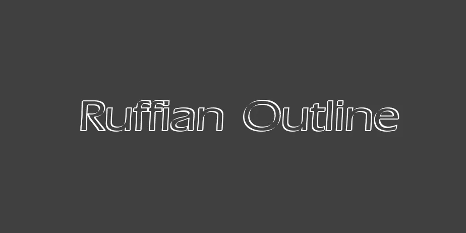 Fonte Ruffian Outline