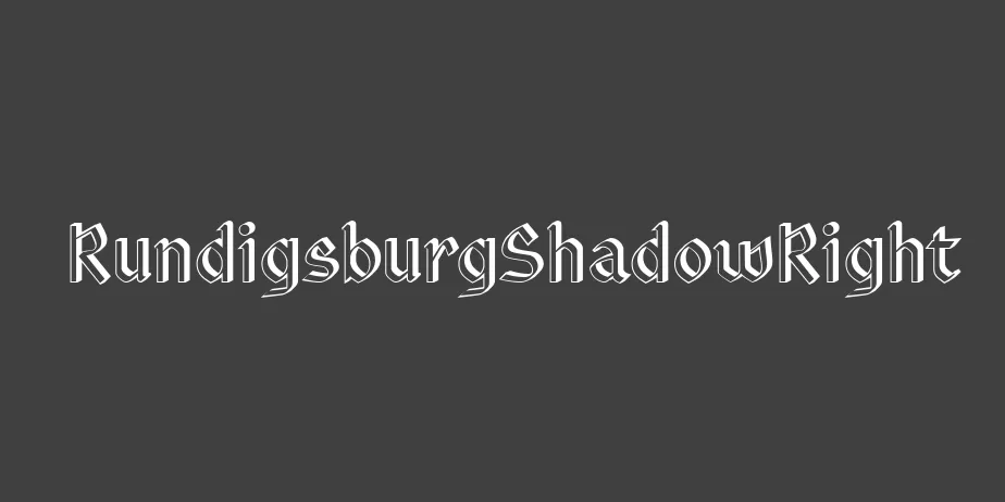 Fonte RundigsburgShadowRight