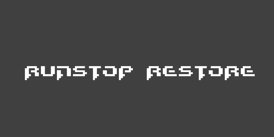 Fonte Runstop Restore