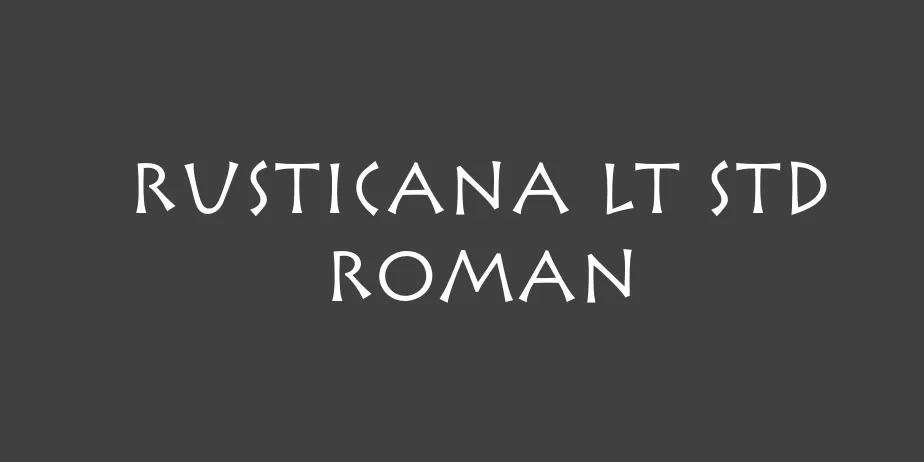 Fonte Rusticana LT Std Roman