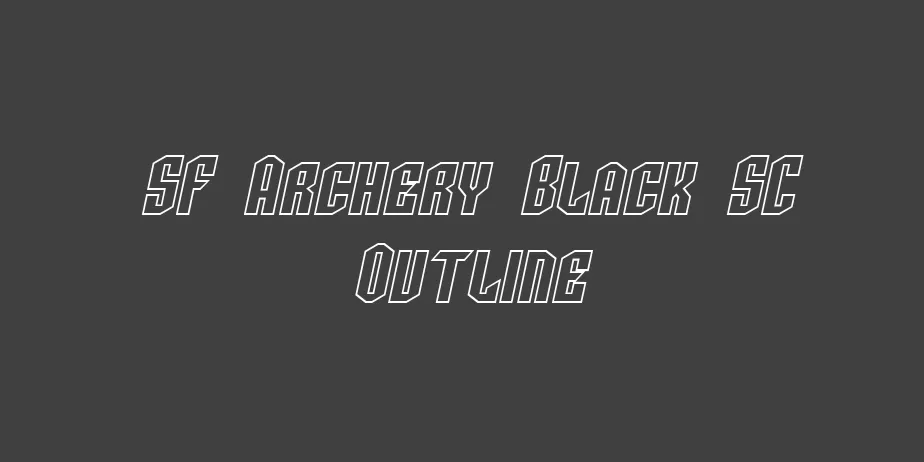 Fonte SF Archery Black SC Outline