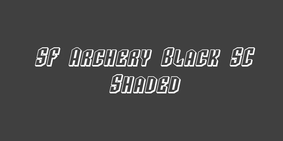 Fonte SF Archery Black SC Shaded