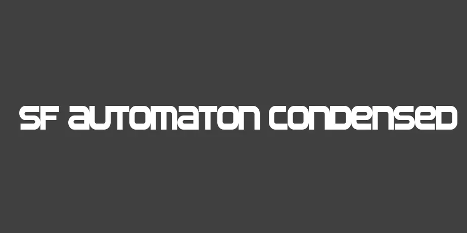 Fonte SF Automaton Condensed