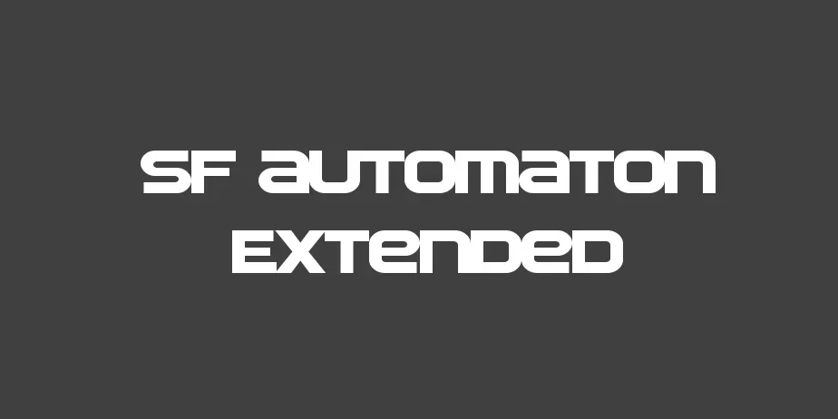 Fonte SF Automaton Extended