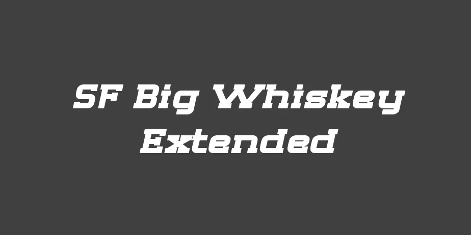 Fonte SF Big Whiskey Extended