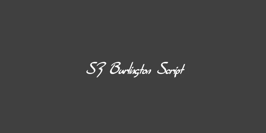 Fonte SF Burlington Script