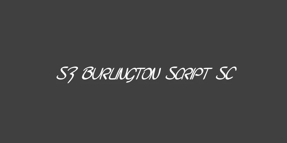 Fonte SF Burlington Script SC