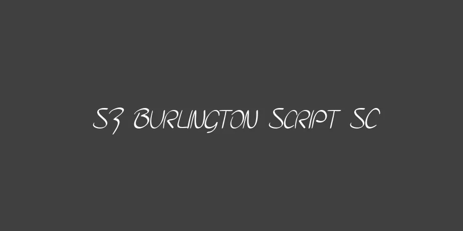 Fonte SF Burlington Script SC