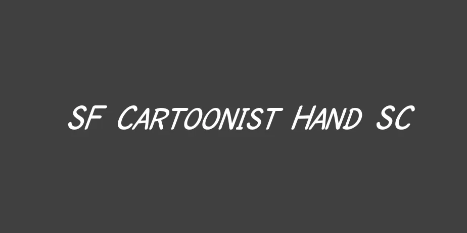 Fonte SF Cartoonist Hand SC