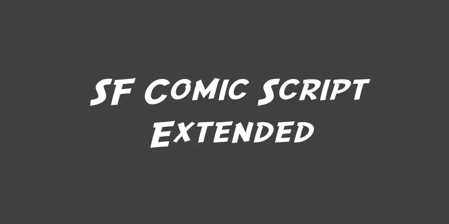 Fonte SF Comic Script Extended