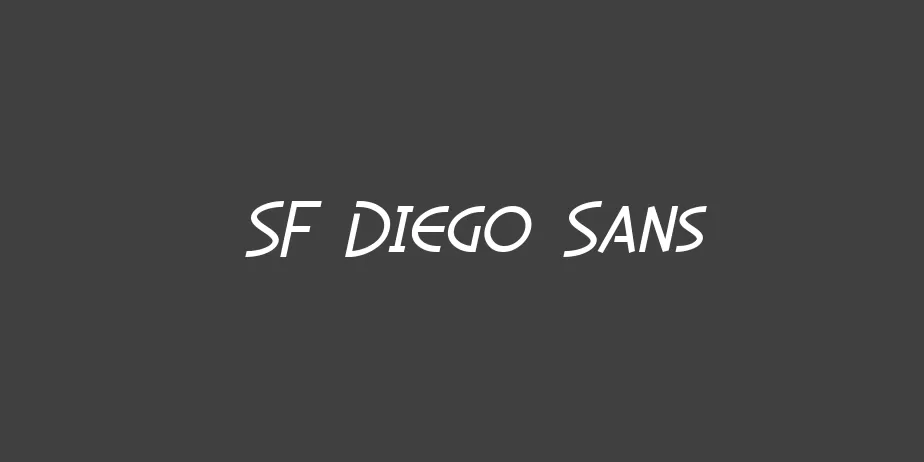 Fonte SF Diego Sans