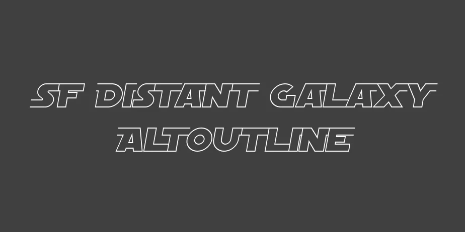 Fonte SF Distant Galaxy AltOutline