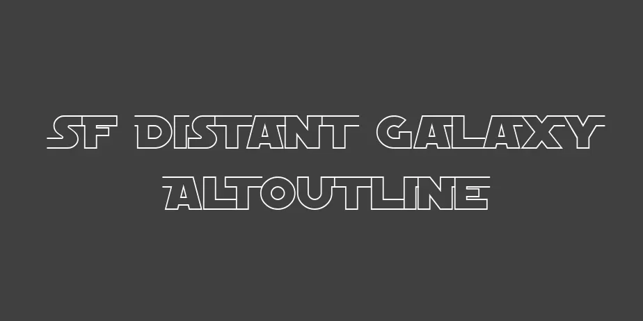 Fonte SF Distant Galaxy AltOutline