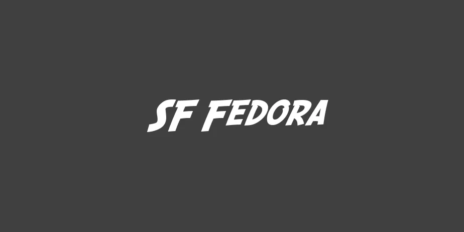 Fonte SF Fedora