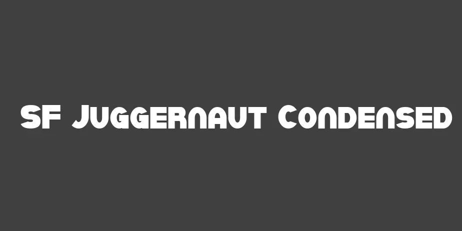 Fonte SF Juggernaut Condensed