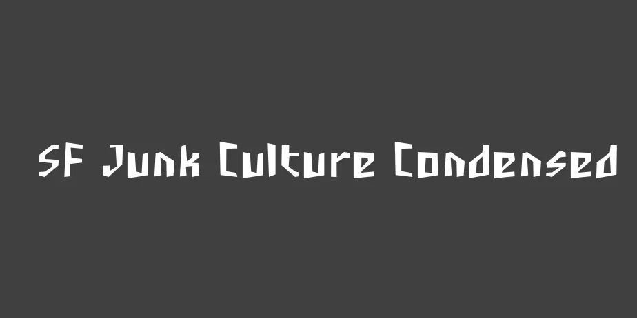 Fonte SF Junk Culture Condensed