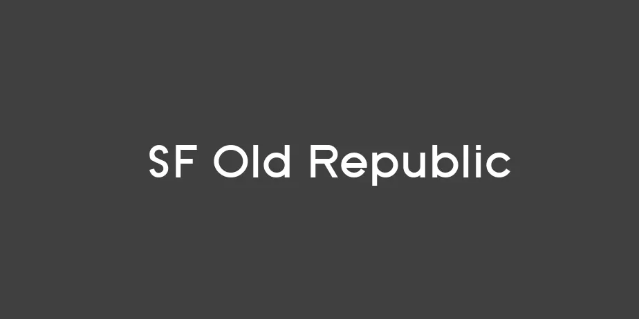 Fonte SF Old Republic