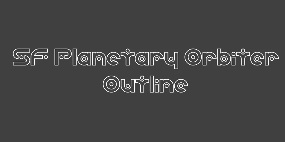 Fonte SF Planetary Orbiter Outline