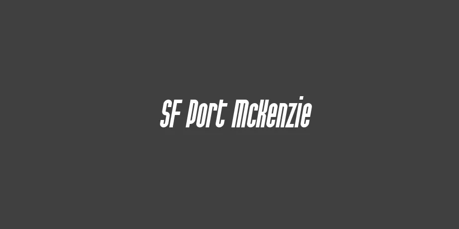 Fonte SF Port McKenzie