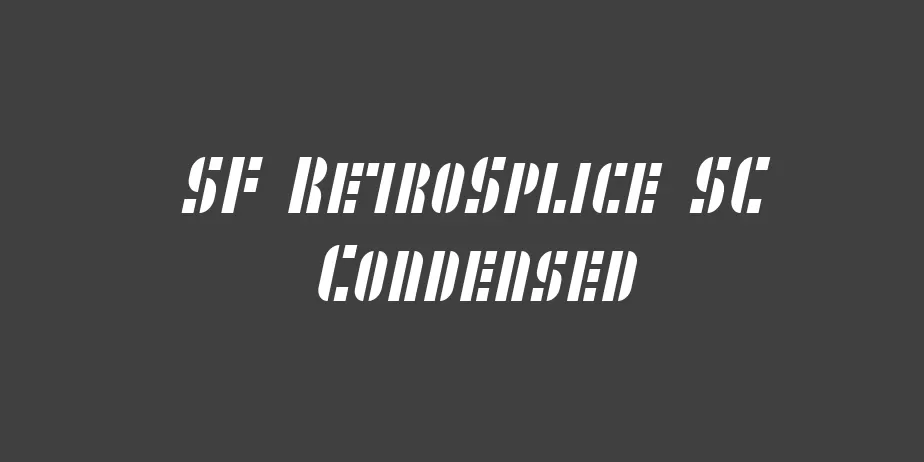 Fonte SF RetroSplice SC Condensed