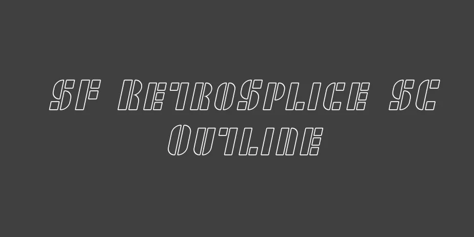 Fonte SF RetroSplice SC Outline