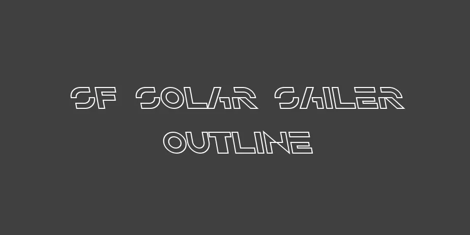 Fonte SF Solar Sailer Outline