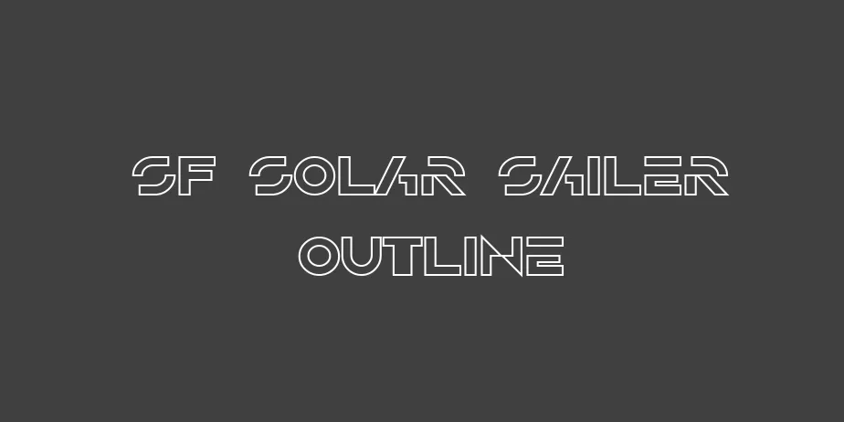 Fonte SF Solar Sailer Outline